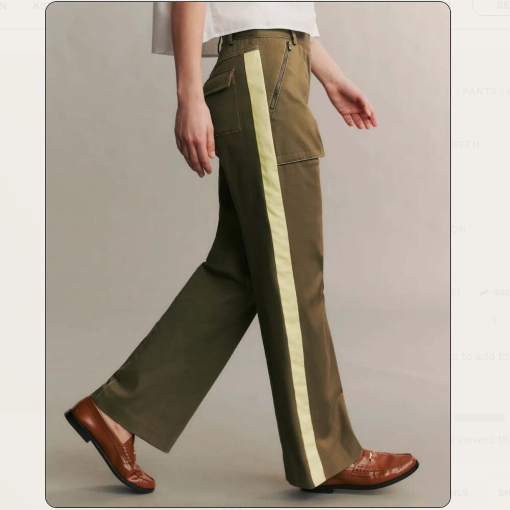 TWP ISA PANTS GREEN - SIZE 4 - Picture 3 of 12